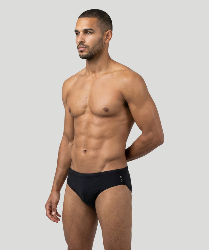 Swim Briefs: Black