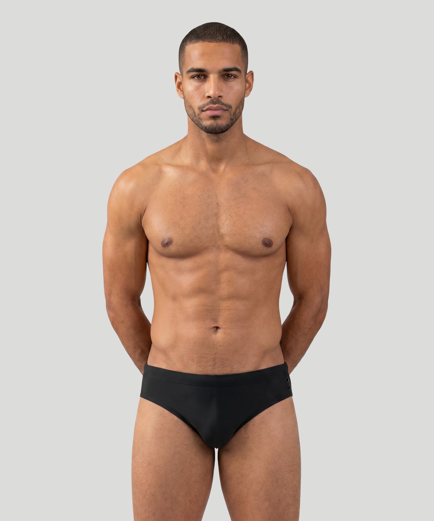 Swim Briefs: Black