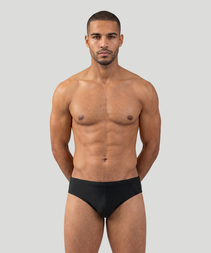 Swim Briefs: Black