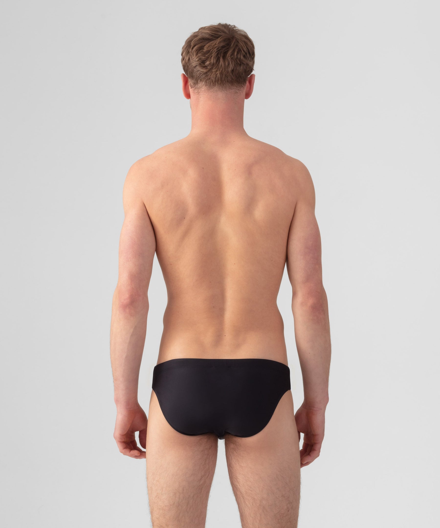 Slim Swim Briefs: Black