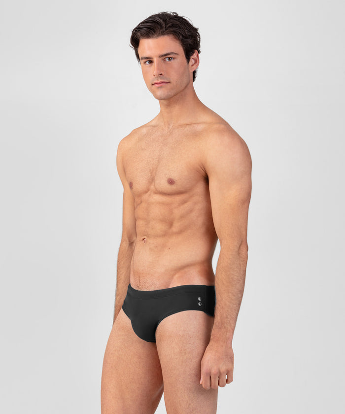 Swim Briefs: Black
