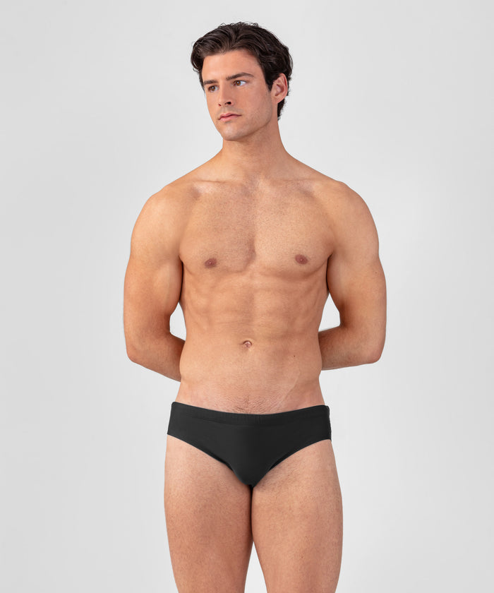 Swim Briefs: Black