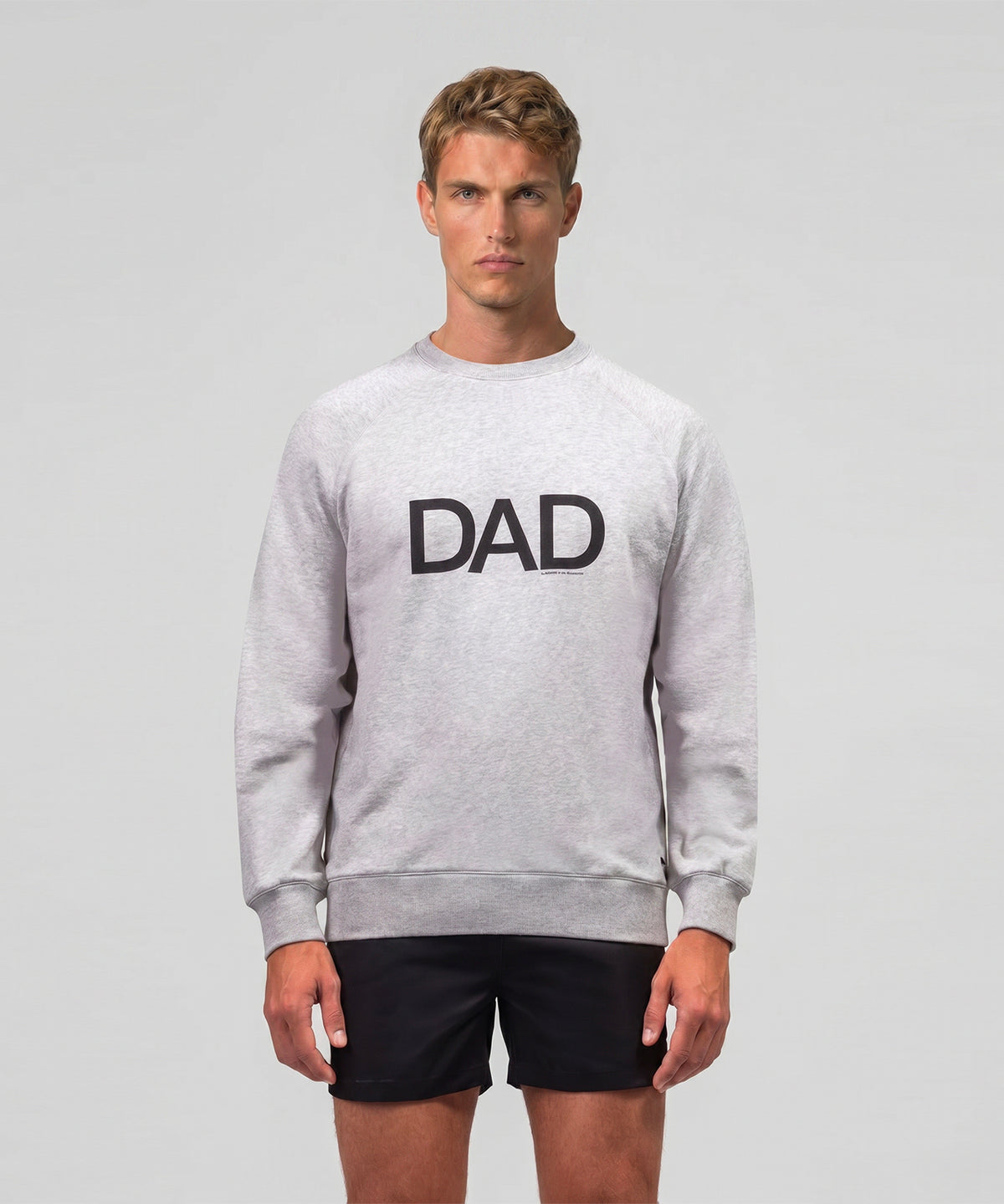 Organic Cotton Sweatshirt DAD: Heather Grey