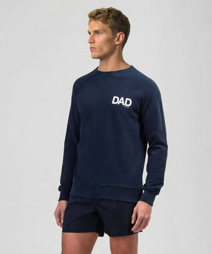 Organic Cotton Sweatshirt "DAD": Navy