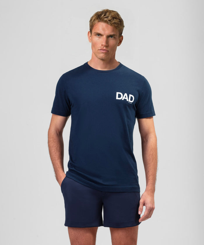 Organic Cotton T-Shirt "DAD": Navy