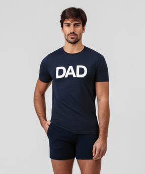 Organic Cotton T-Shirt "DAD": Navy