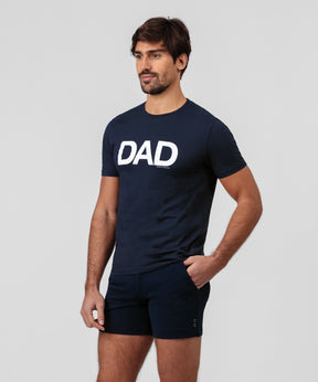 Organic Cotton T-Shirt "DAD": Navy
