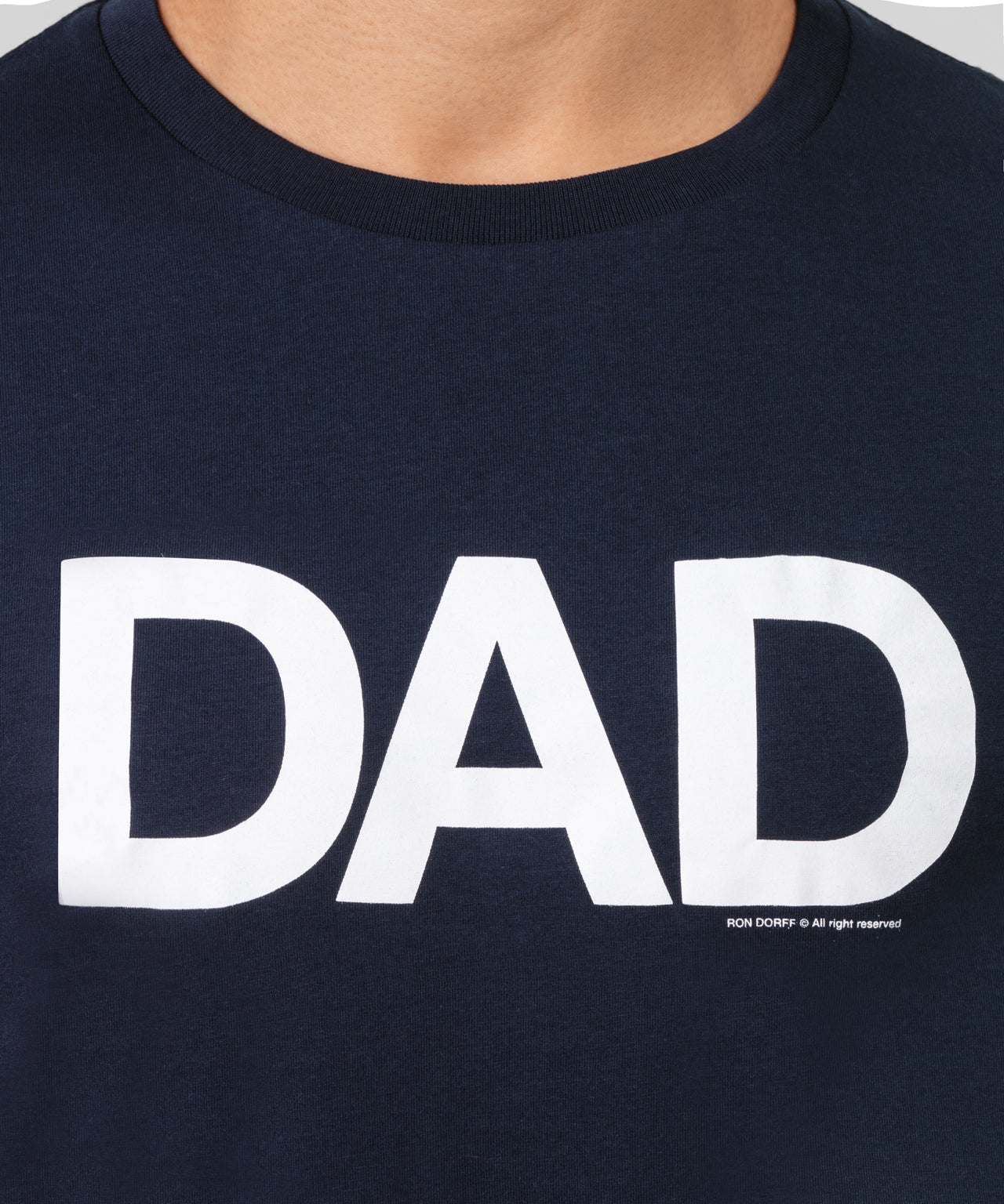 Organic Cotton T-Shirt "DAD": Navy