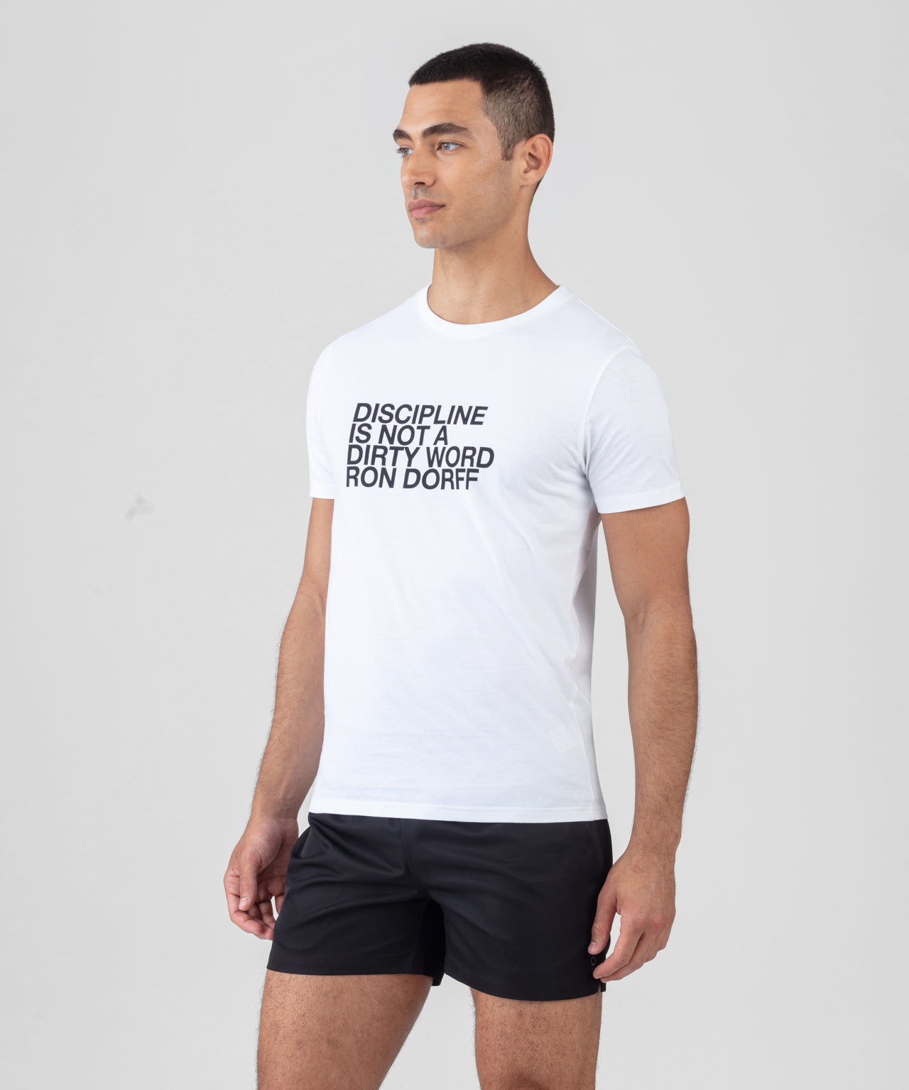 Organic Cotton T-Shirt "DISCIPLINE": White