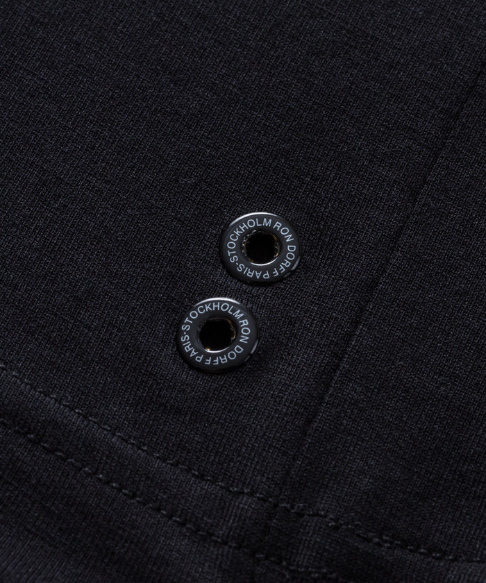Crew Neck T-Shirt Eyelet Edition: Black