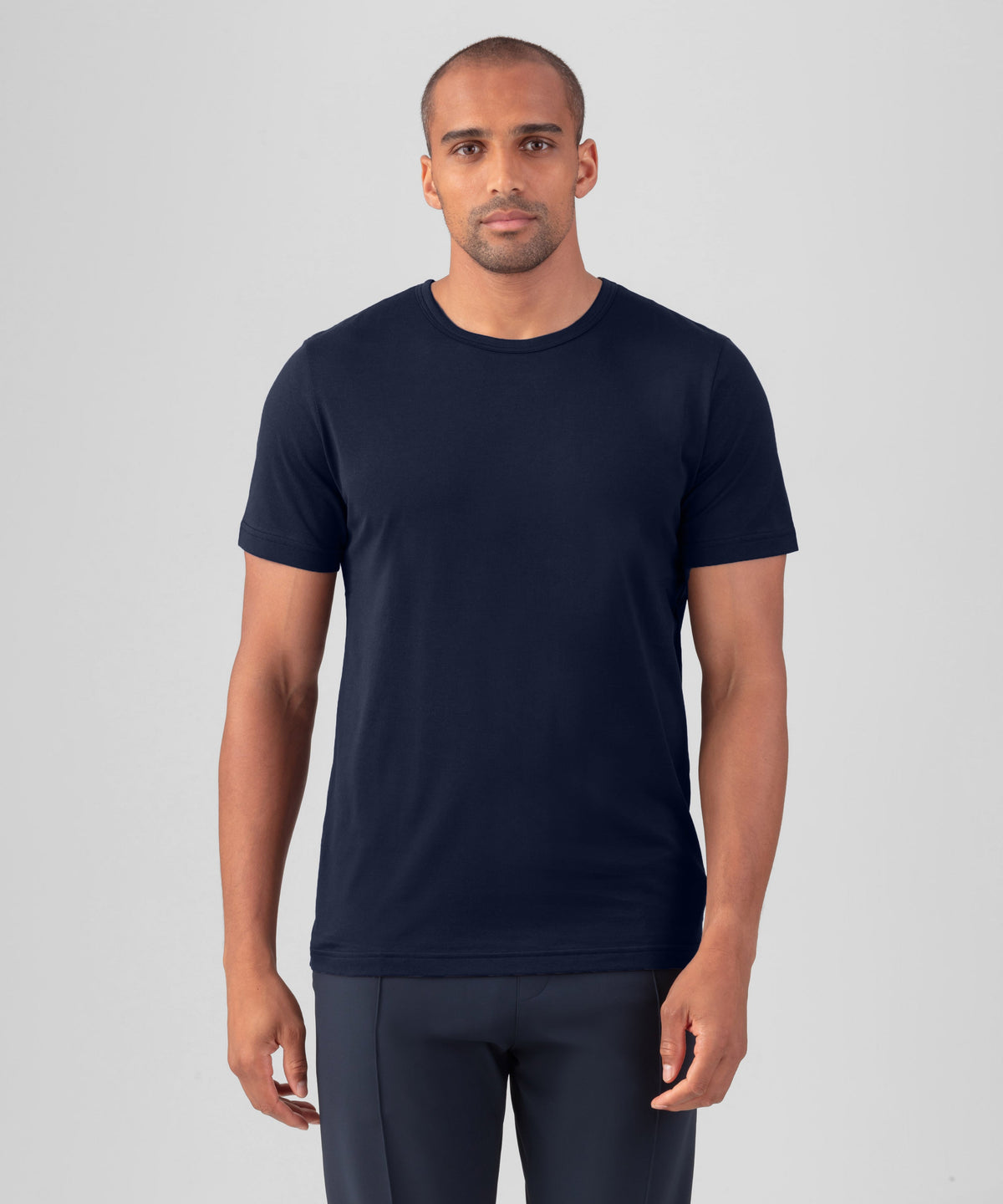 Crew Neck T-Shirt Eyelet Edition: Navy