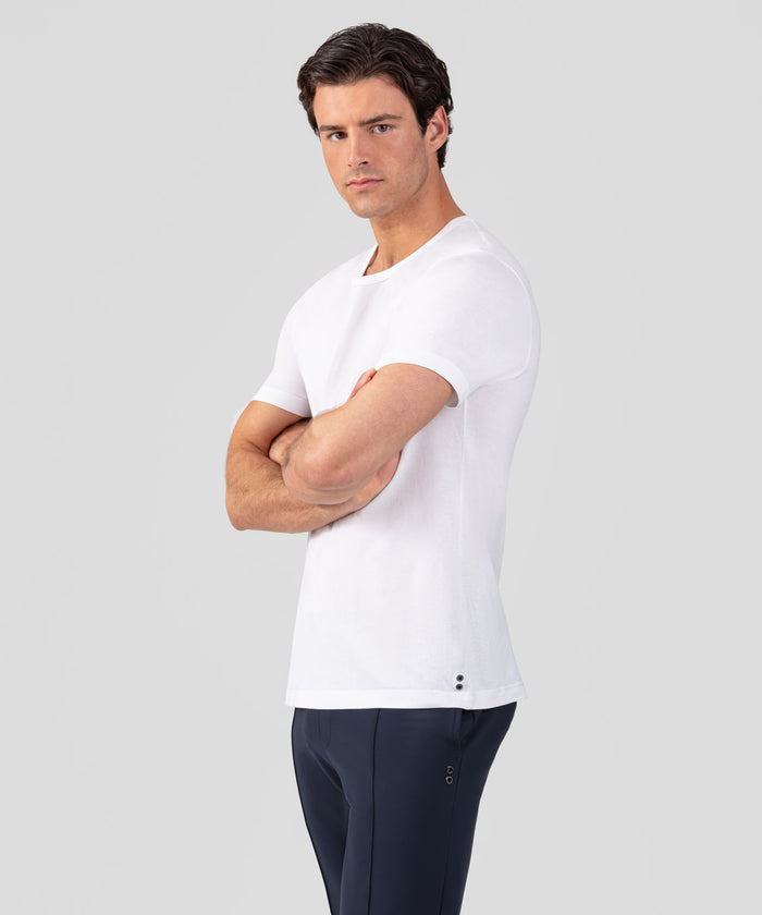 Crew Neck T-Shirt Eyelet Edition: White