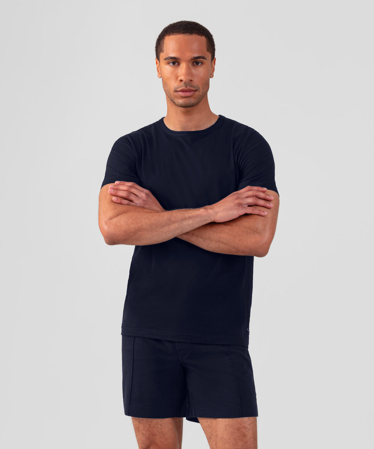 Cotton Modal T-Shirt Eyelet Edition: Navy