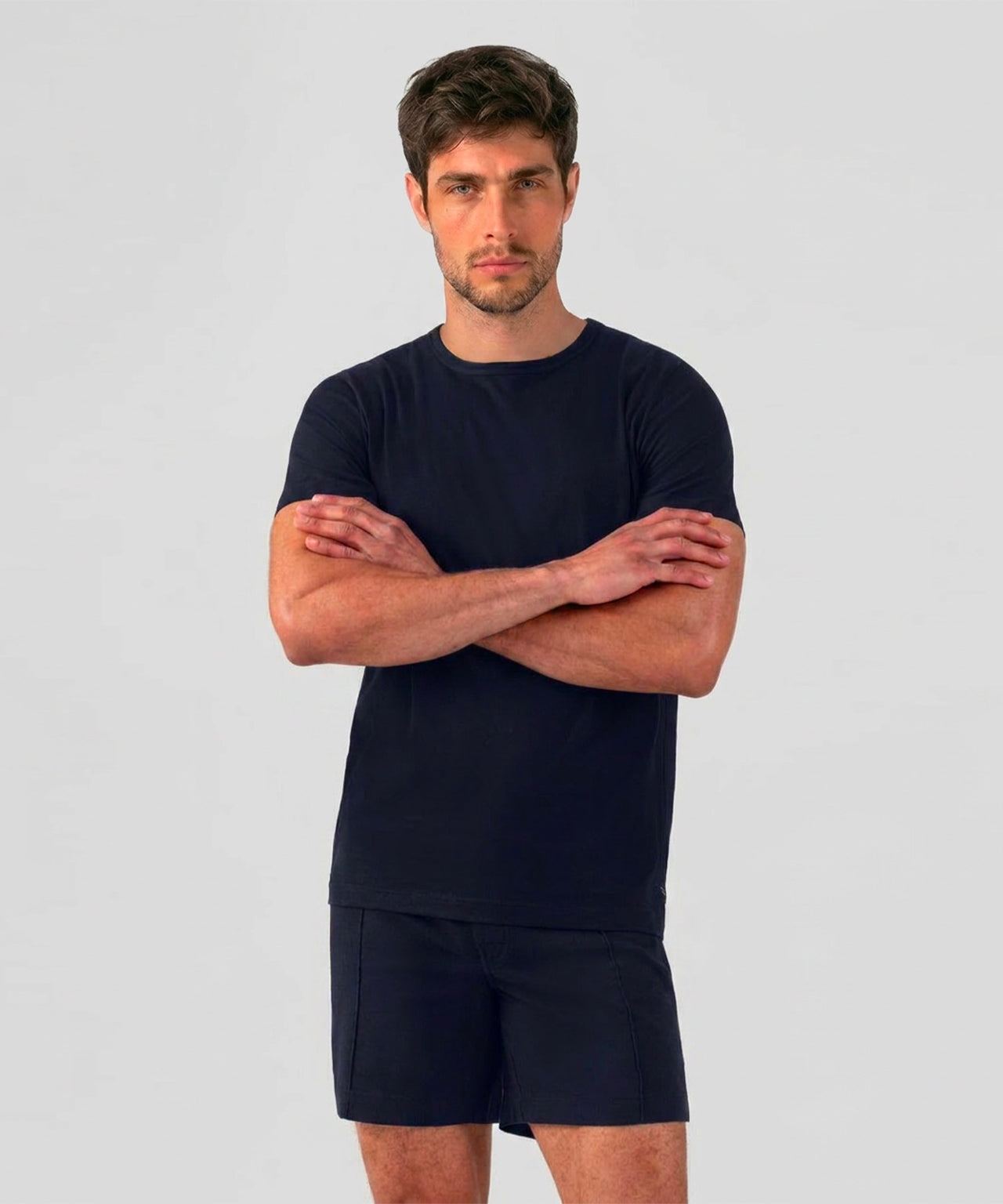 Cotton Modal T-Shirt Eyelet Edition: Navy