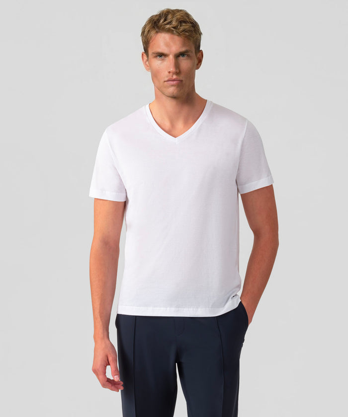 V Neck T-Shirt Eyelet Edition: Optic White