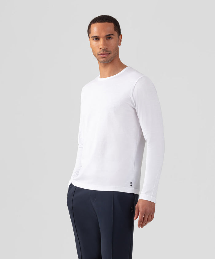 Long Sleeve T-Shirt Eyelet Edition: White