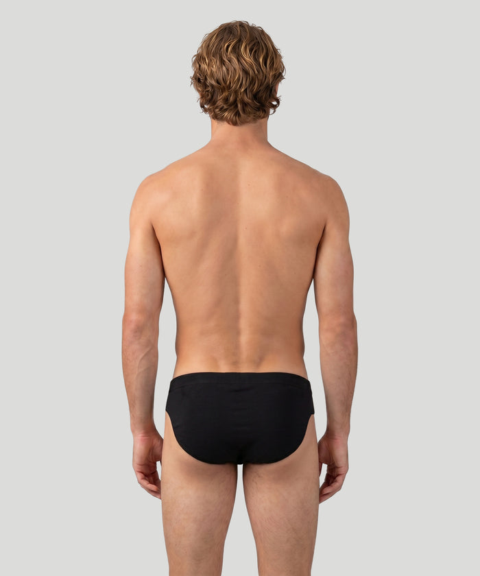 Slim Y-Front Briefs: Black
