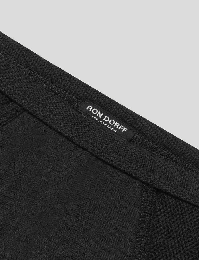 Mesh Slim Y-Front Briefs: Black