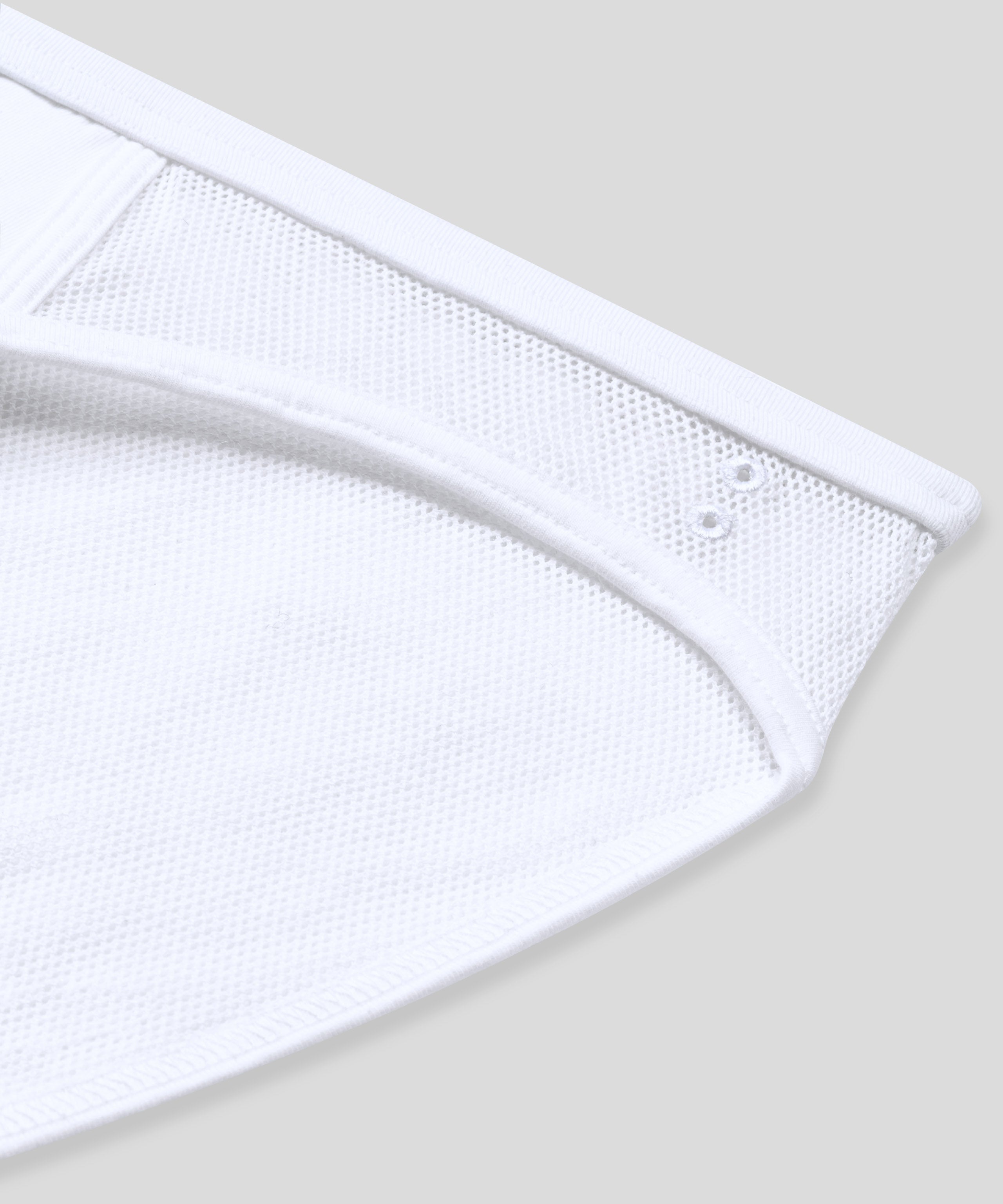 Mesh Slim Y-Front Briefs: White