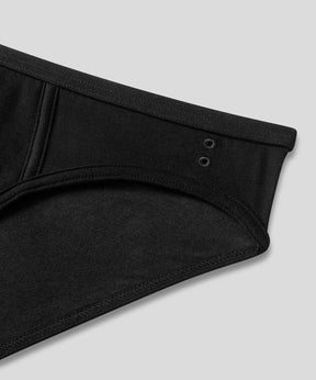Slim Y-Front Briefs: Black