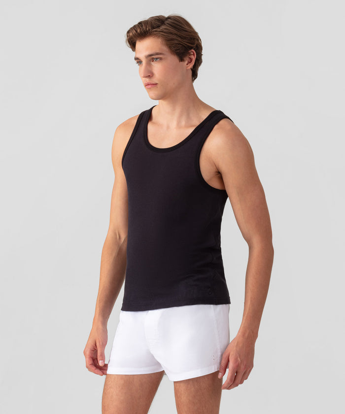 Mesh Tank Top: Black