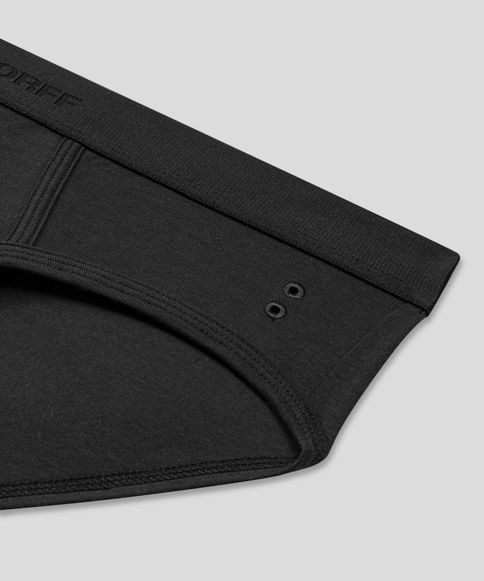 RON DORFF Y-Front Briefs: Black