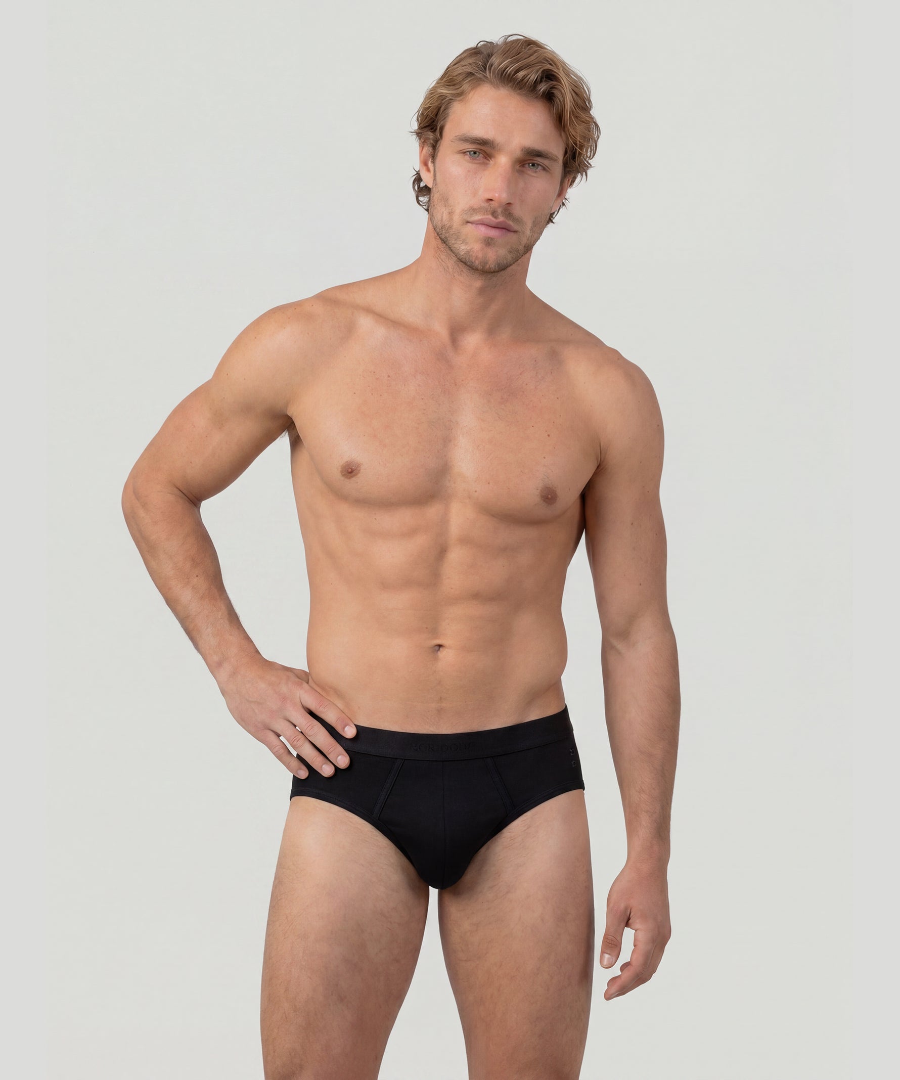 RON DORFF Y-Front Briefs: Black