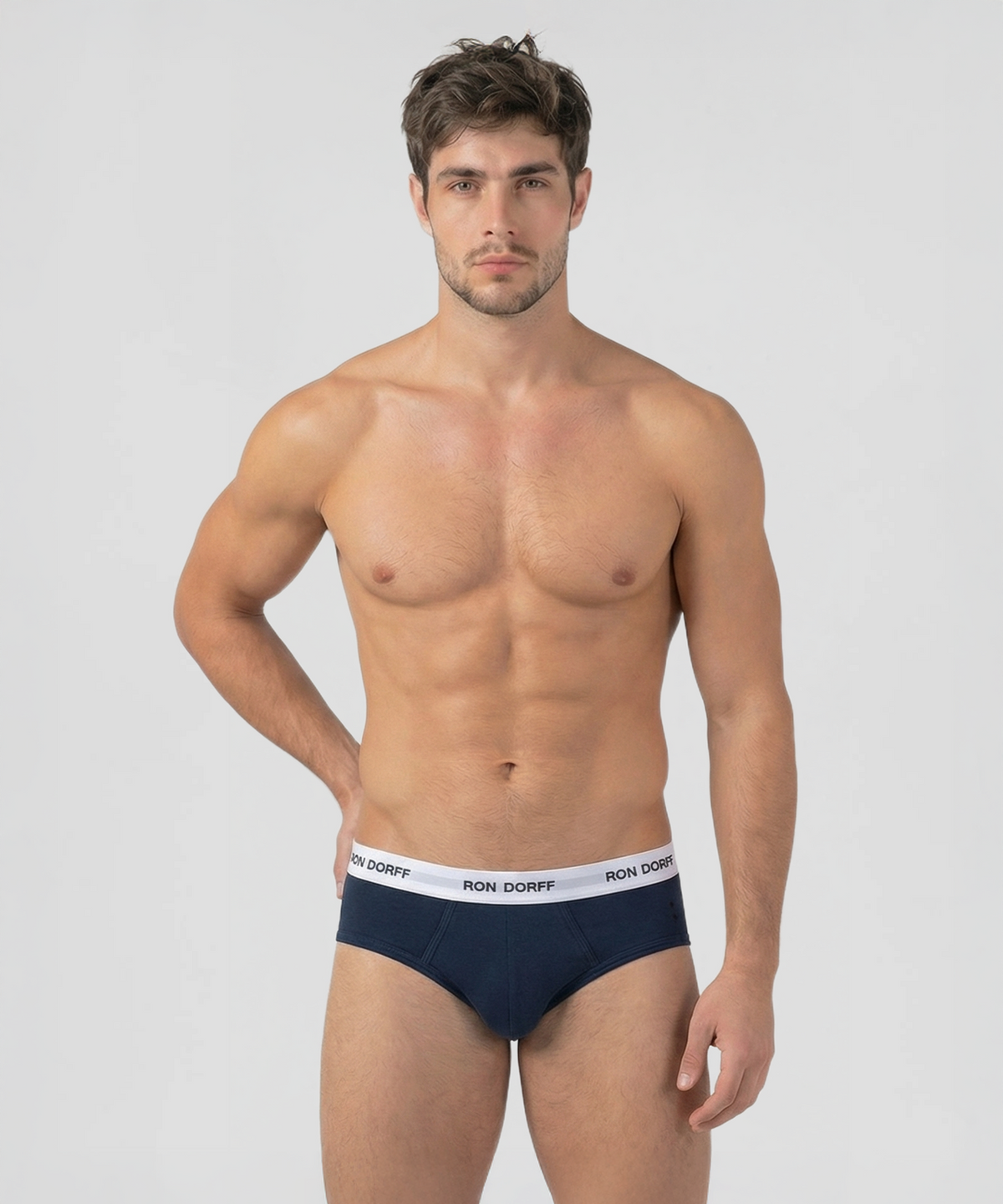 RON DORFF Y-Front Briefs: Navy