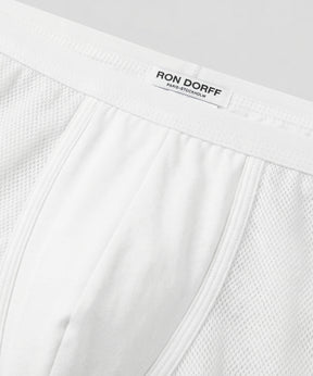 Mesh Boxer Briefs: White