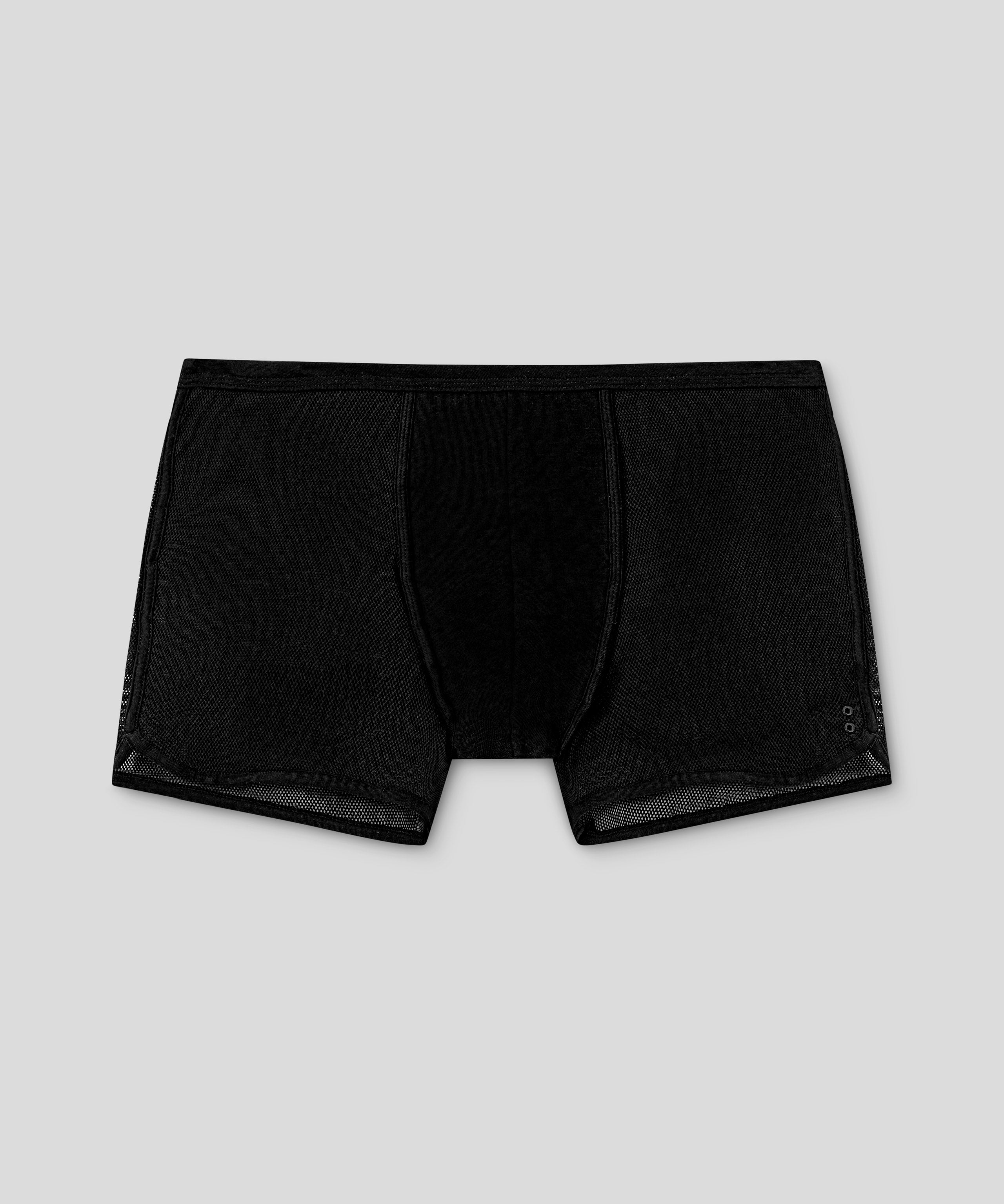 Mesh Marathon Boxer Briefs: Black