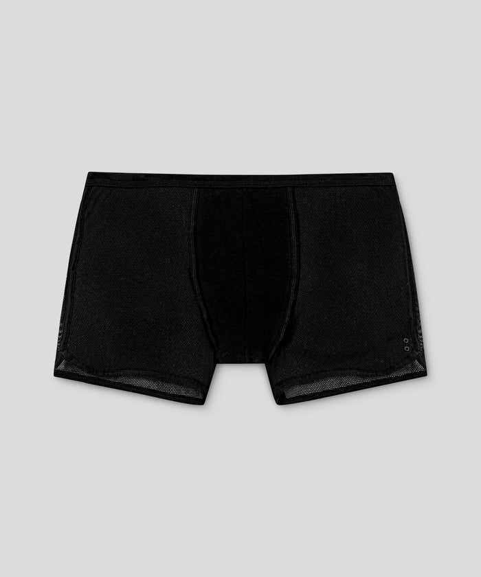 Mesh Marathon Boxer Briefs: Black