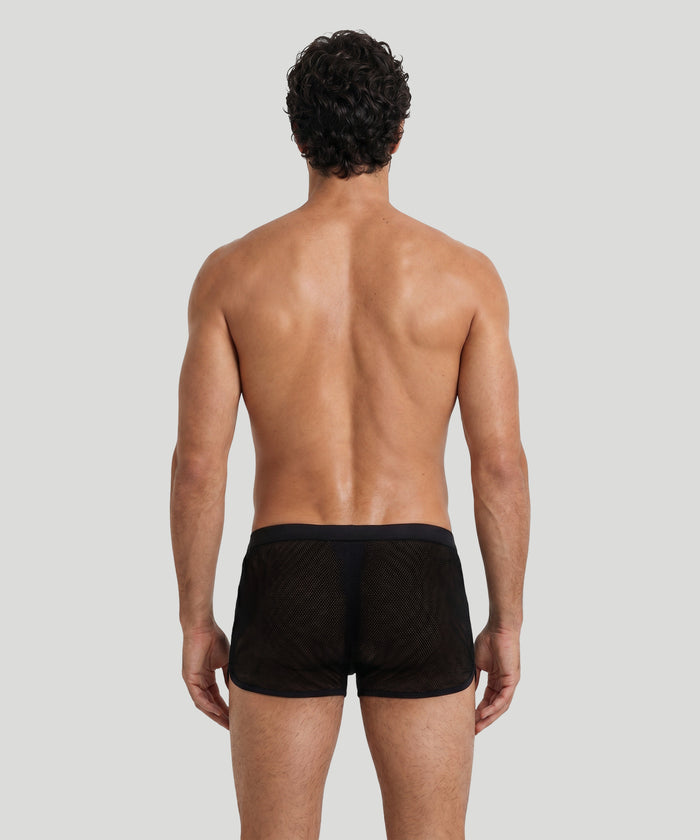 Mesh Marathon Boxer Briefs: Black