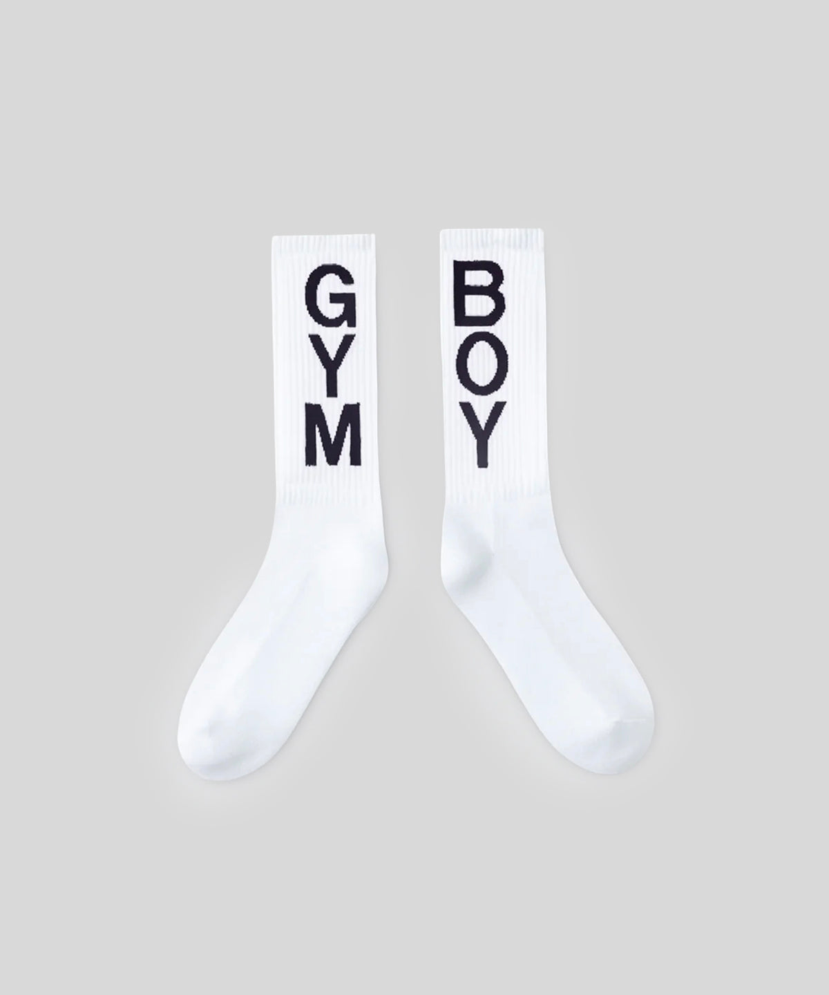 Sport Socks "GYM BOY": White