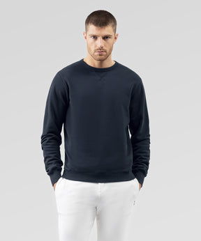 Eyelet Edition Sweatshirt: Navy