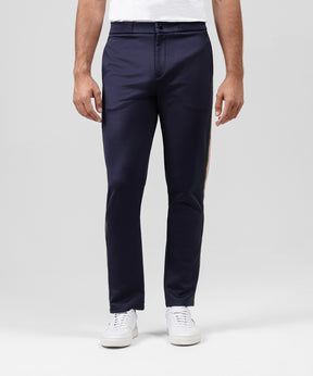 Track Pants w. Side Lines: Navy