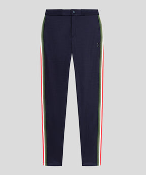Track Pants w. Side Lines: Navy