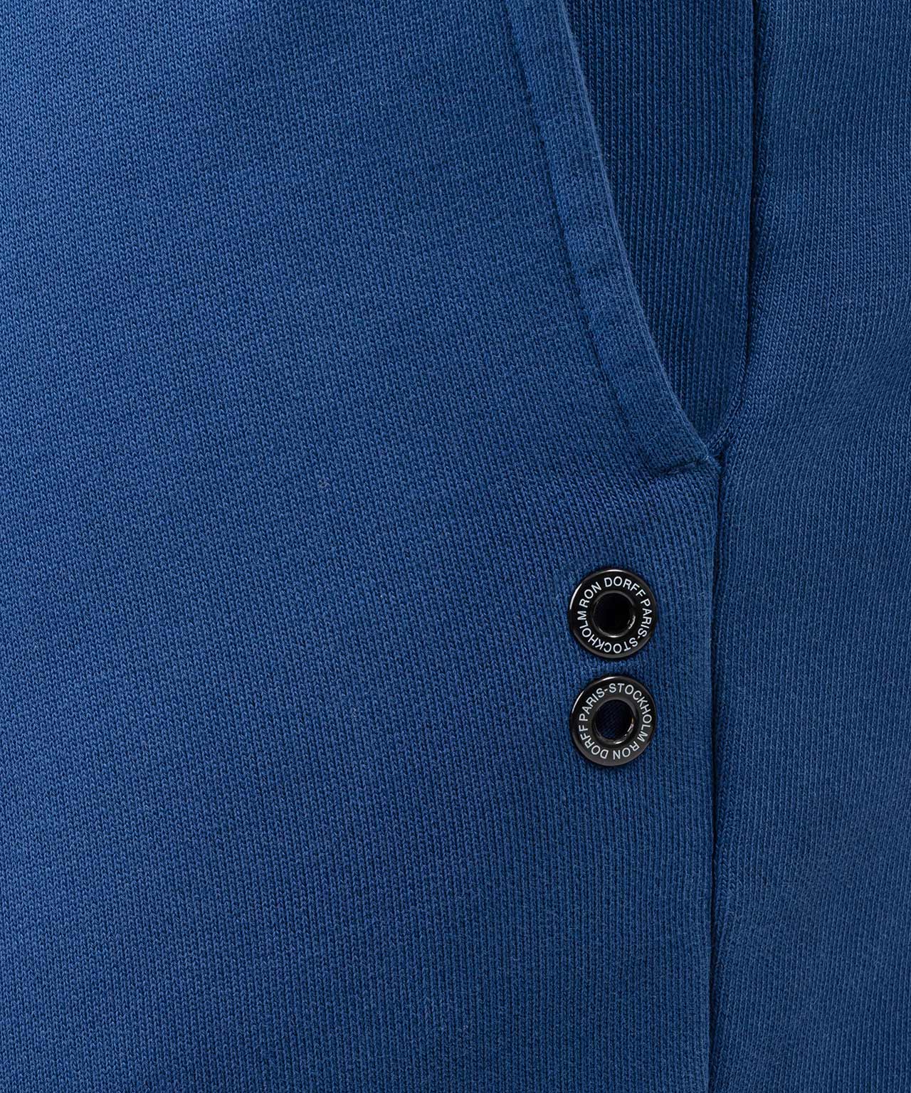 Jogging Trousers w. Side Lines: Viking Blue