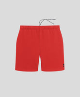Organic Cotton Jogging Shorts: Burnt Red