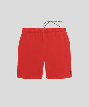 Organic Cotton Jogging Shorts: Burnt Red