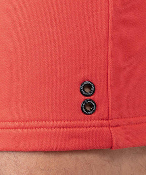 Organic Cotton Jogging Shorts: Burnt Red