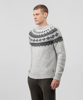 Nordic Fisherman Sweater: Natural Grey