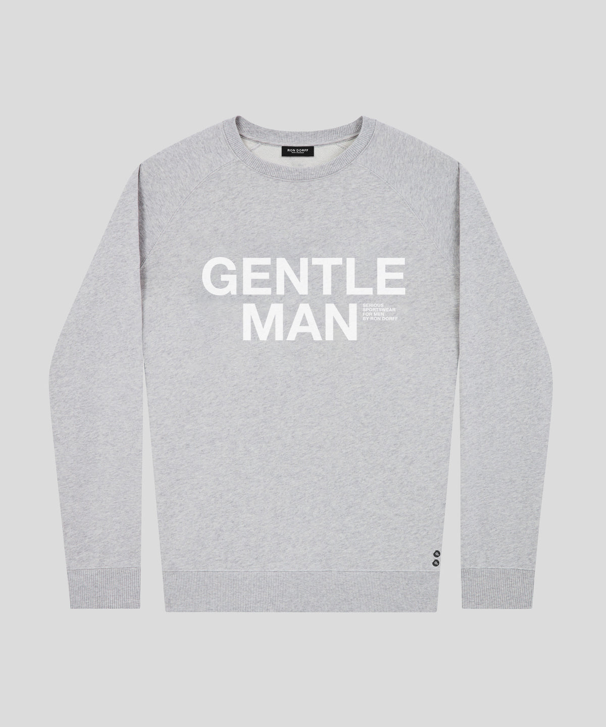 Sweatshirt "GENTLE": Grey Melange