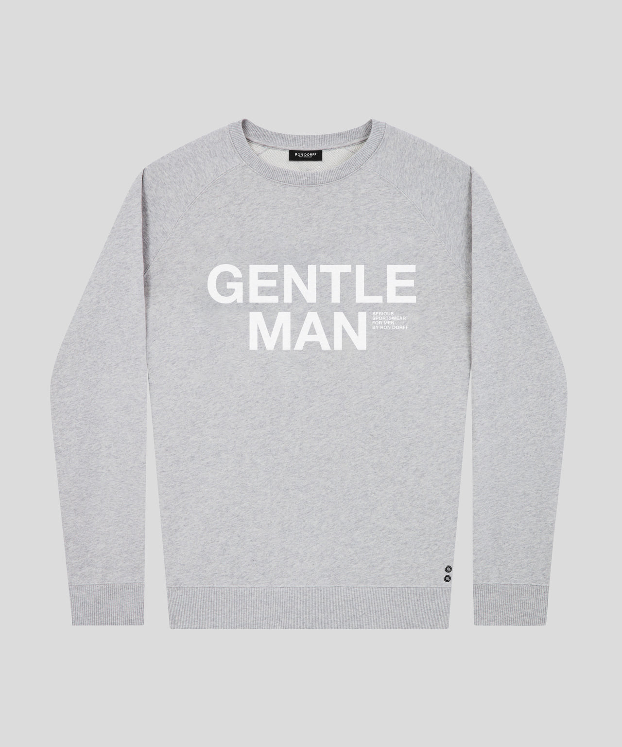 Sweatshirt "GENTLE": Grey Melange