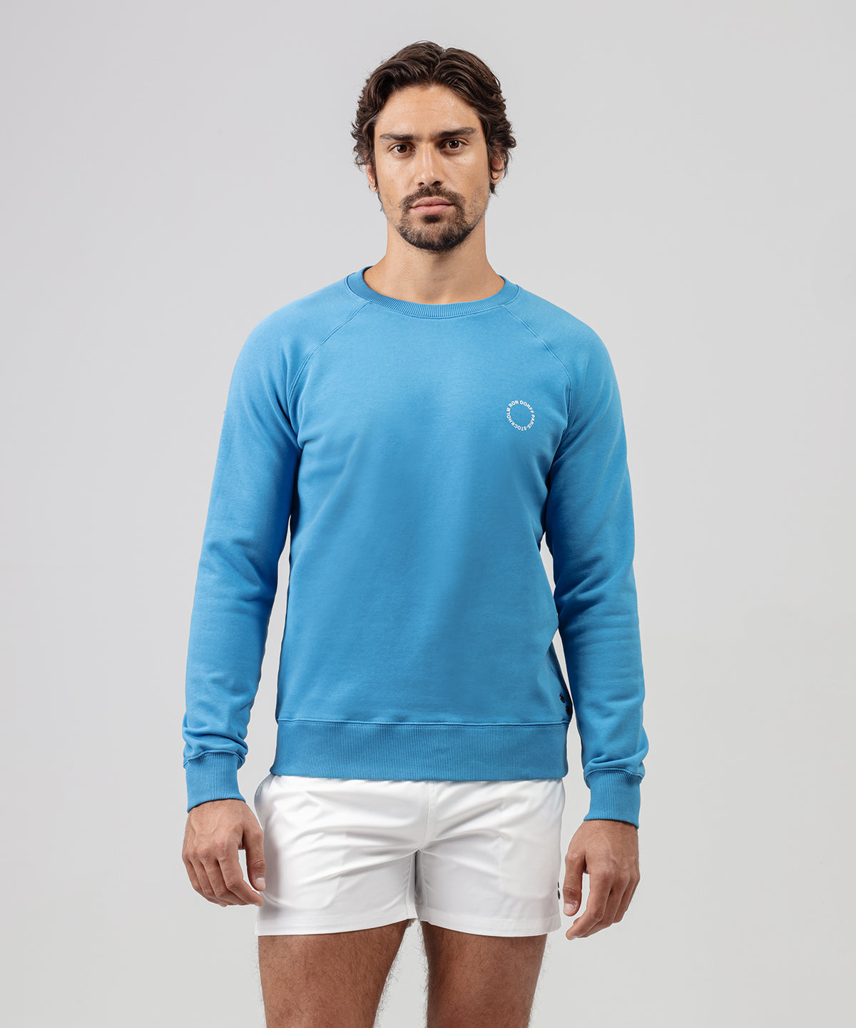 Organic Cotton Sweatshirt: Glacial Blue