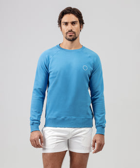 Organic Cotton Sweatshirt: Glacial Blue