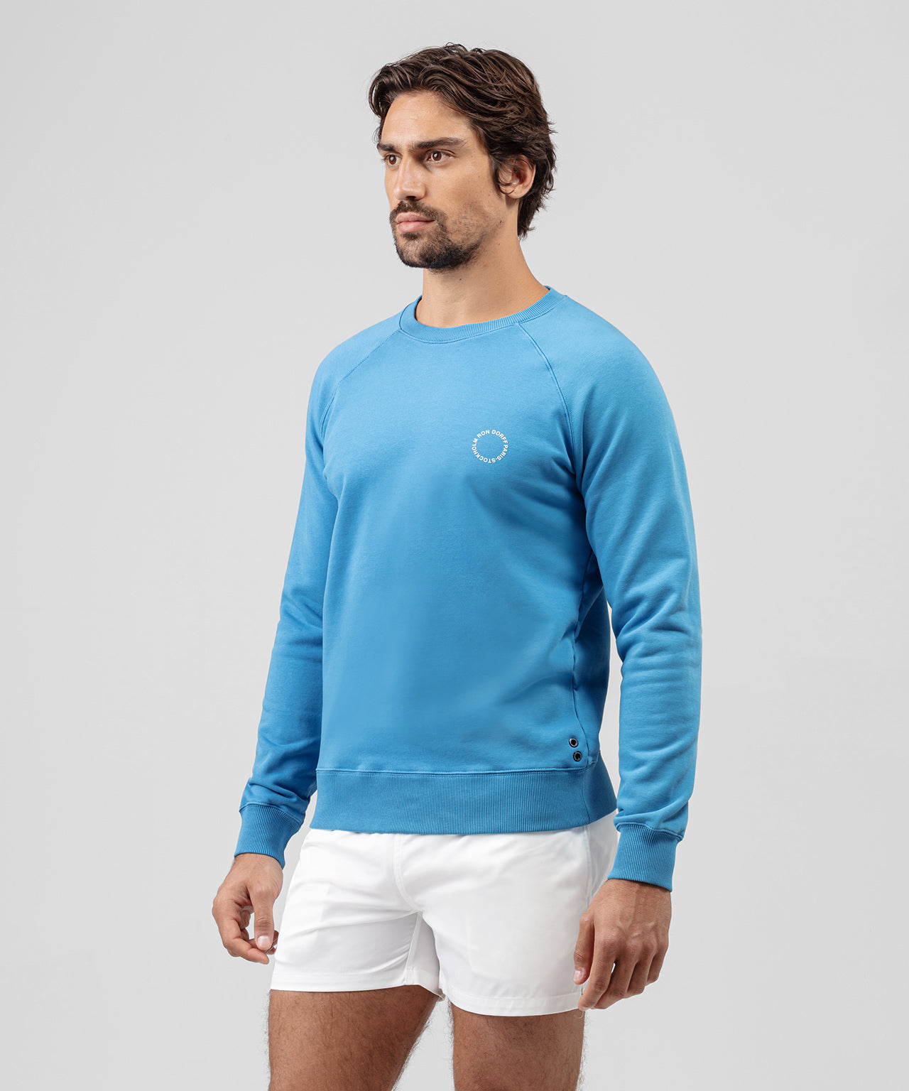 Organic Cotton Sweatshirt: Glacial Blue