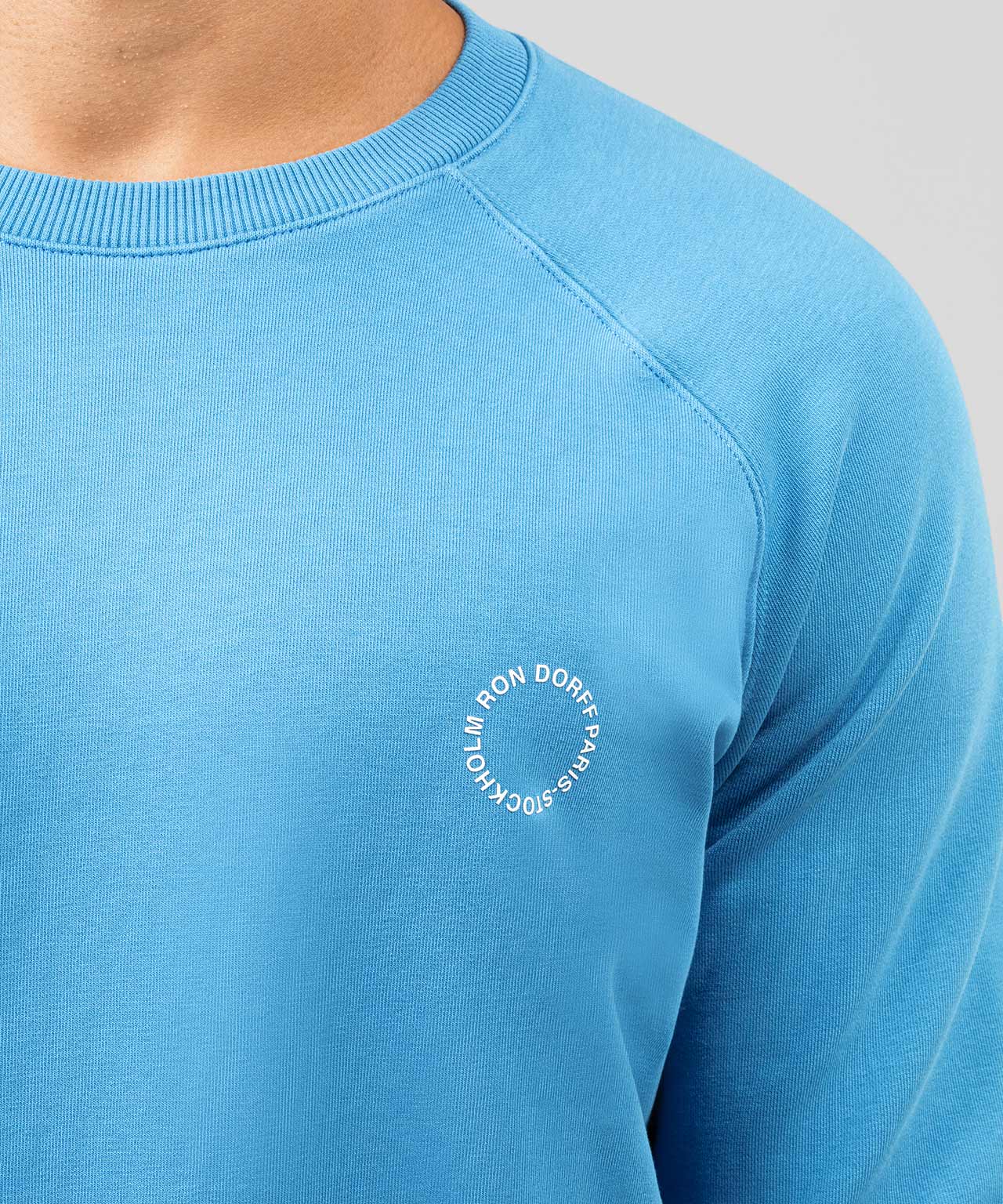 Organic Cotton Sweatshirt: Glacial Blue