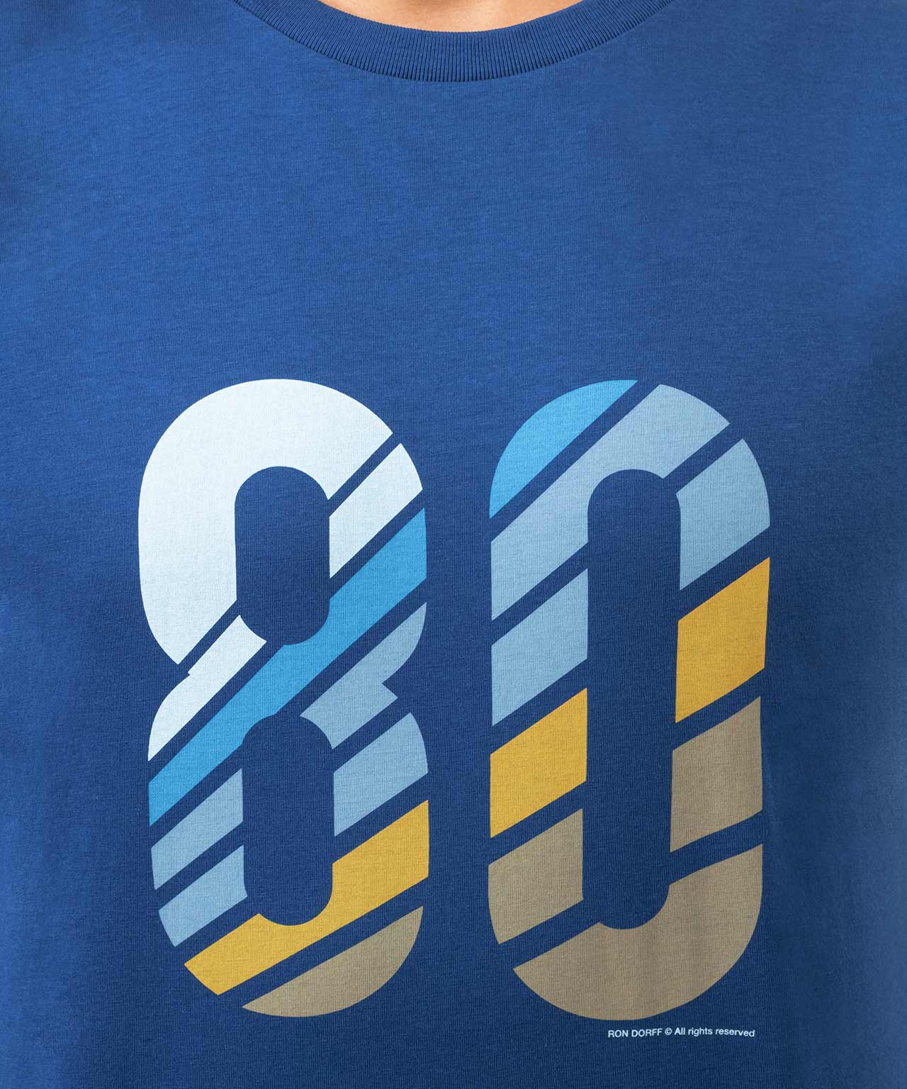 Sleeveless T-Shirt "80": Viking Blue