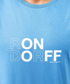 Organic Cotton Sleeveless T-Shirt "RON DORFF": Glacial Blue