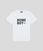 Organic Cotton T-Shirt "HOME BOY": White